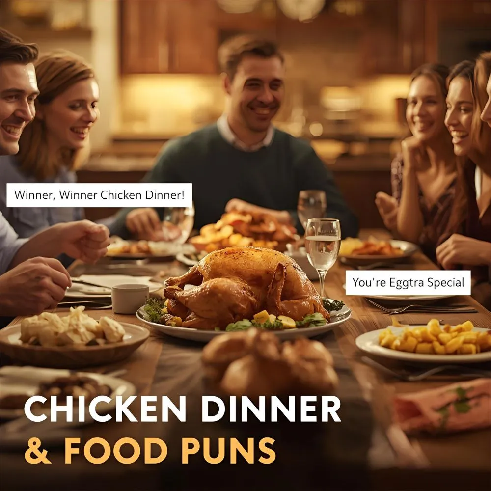  Chicken Dinner & Food Puns 