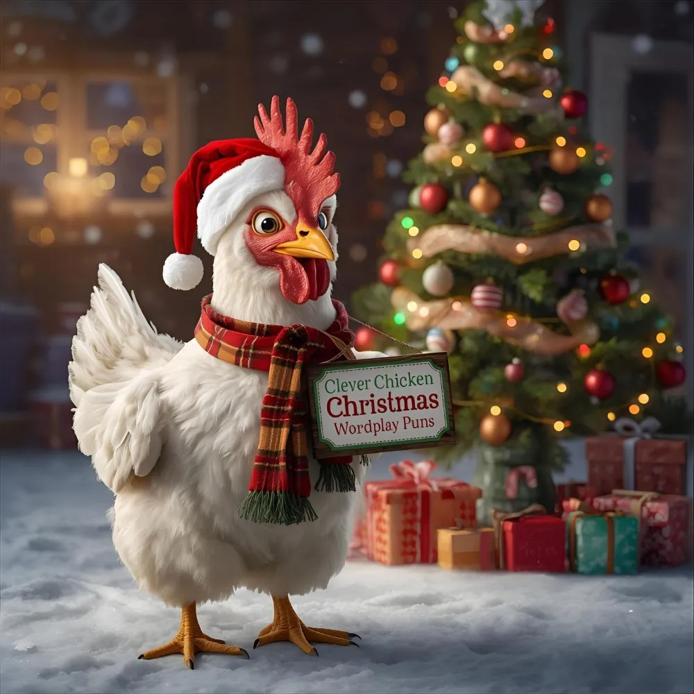  Clever Chicken Christmas Wordplay Puns