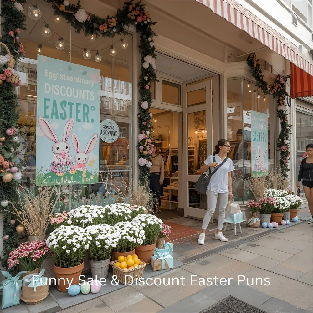 Funny Sale & Discount Easter Puns