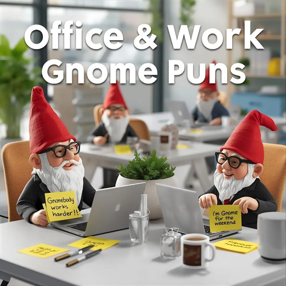 office-and-work-gnome-puns