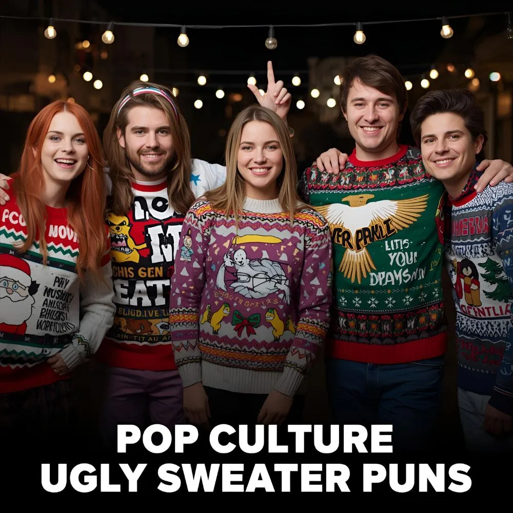 Pop Culture Ugly Sweater Puns