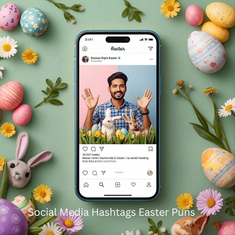 Social Media Hashtags Easter Puns 