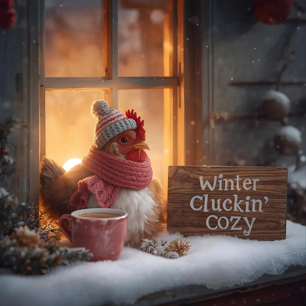  Winter & Cozy Chicken Puns