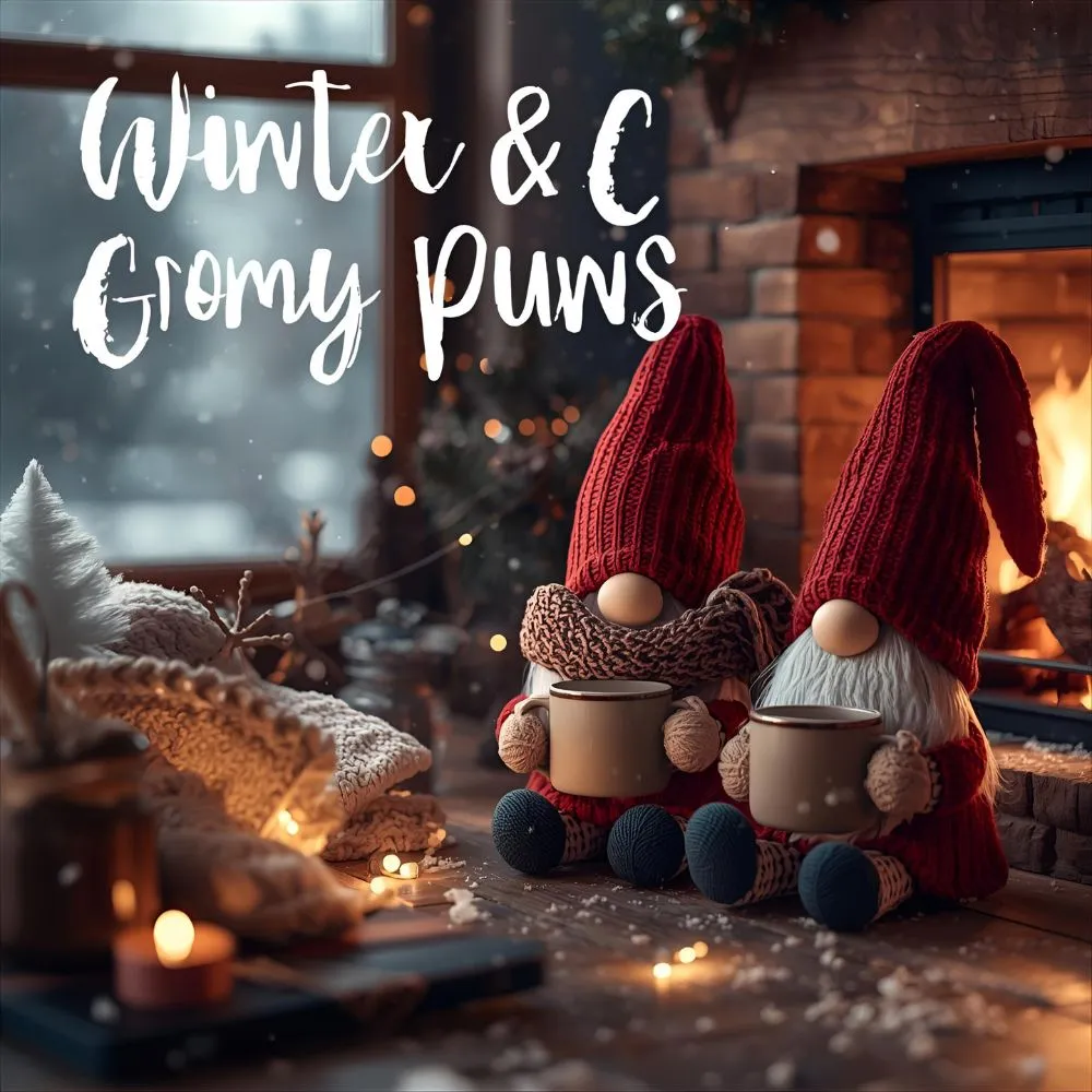 Winter & Cozy Gnome Puns