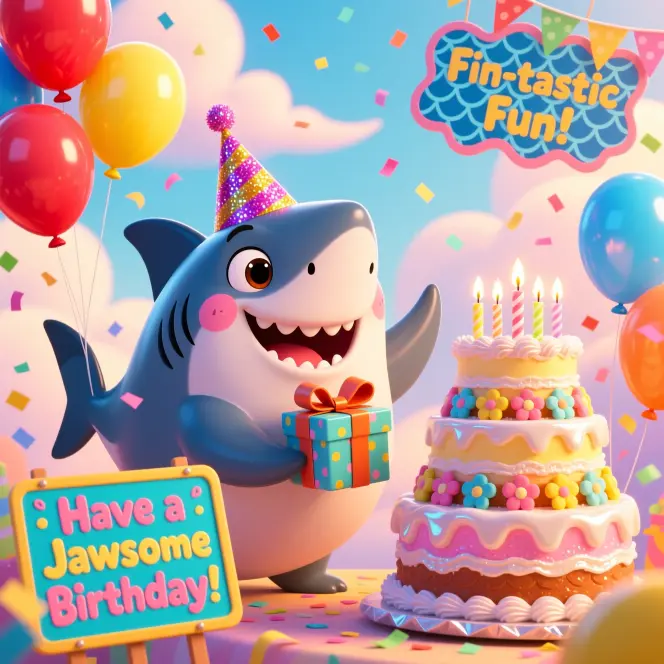 Birthday Shark Puns for Kids