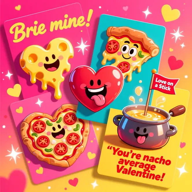  Cheesy Valentine Card Puns 