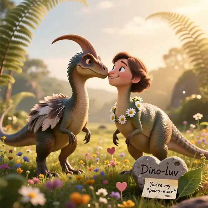 Clever Dino Love Puns 