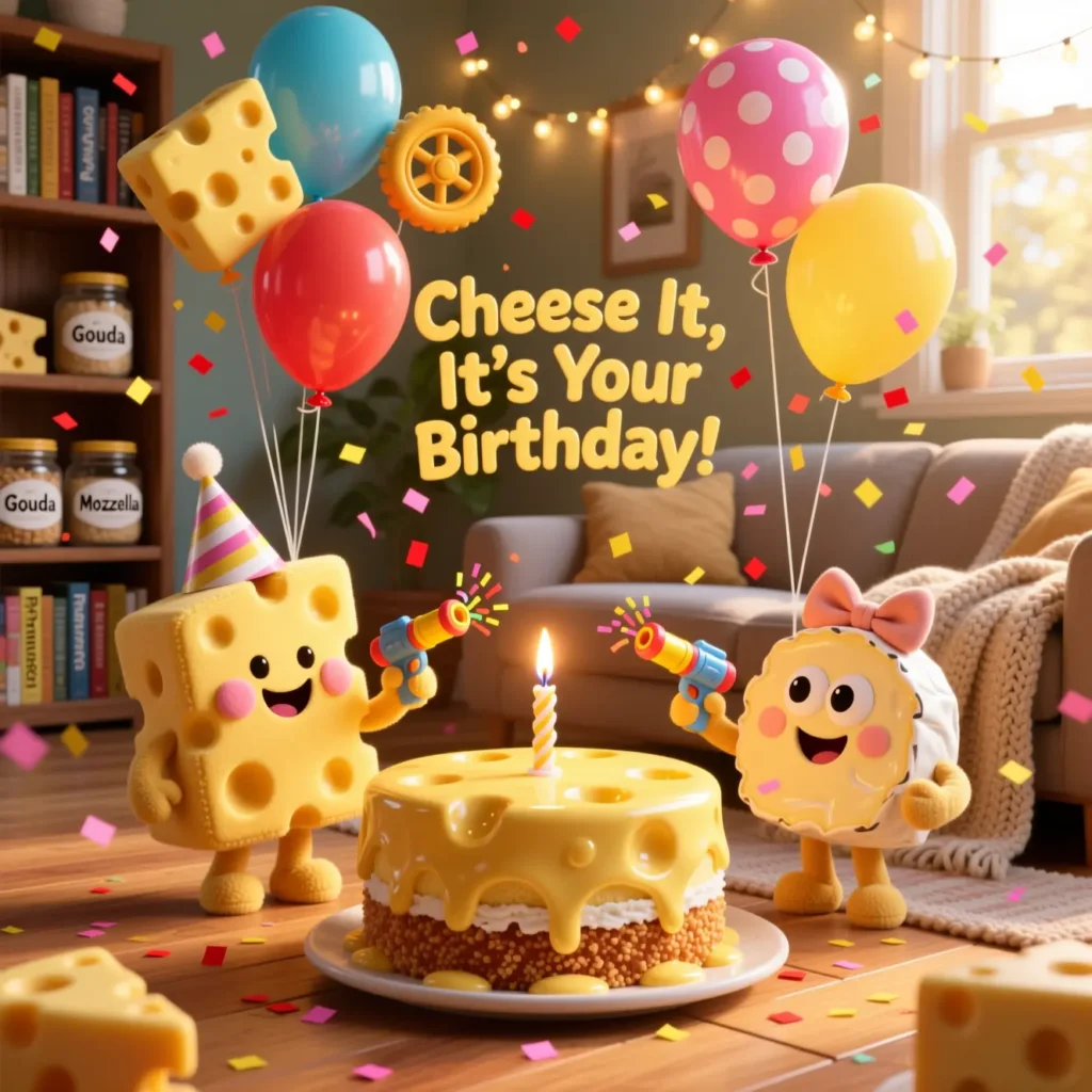 Cute Cheese Puns for Birthday Wishes