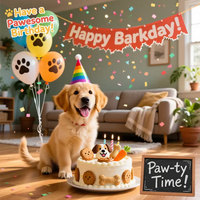 Cute Happy Birthday Dog Puns