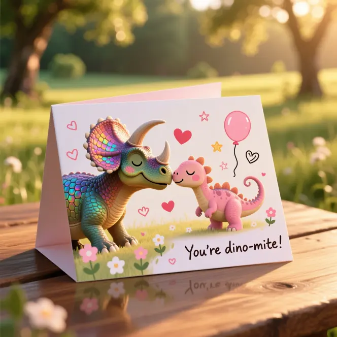 Dino Love Puns for Cards