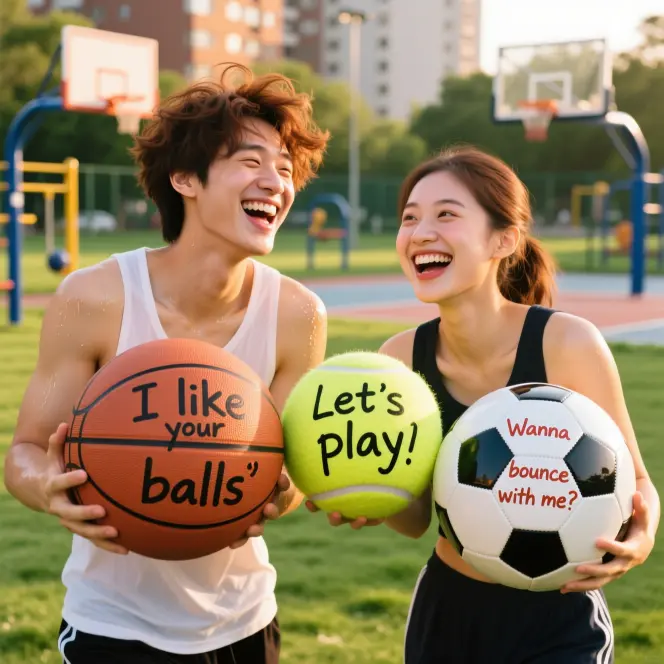 Flirty Dirty Ball Puns