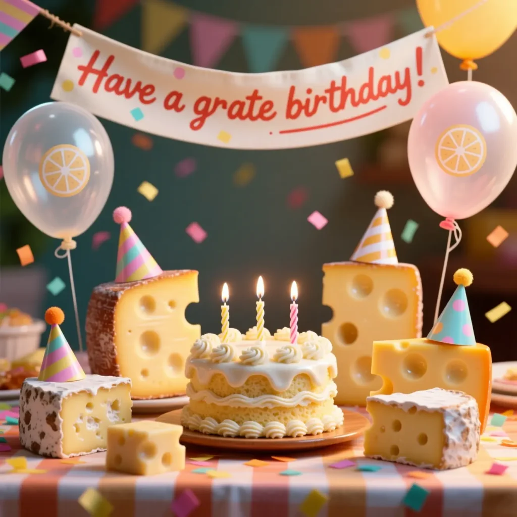 Funny Cheese Birthday Puns