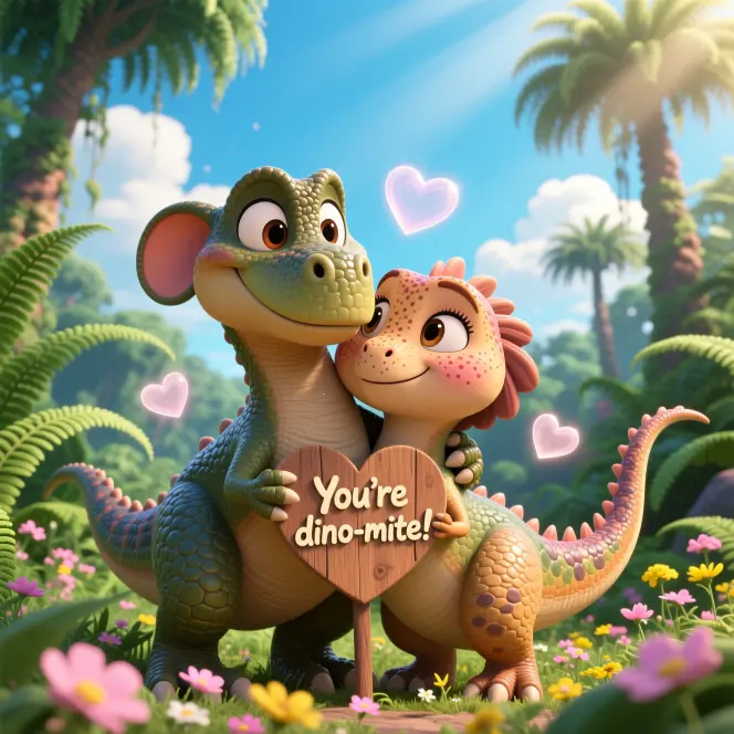 Funny Dino Love Puns 