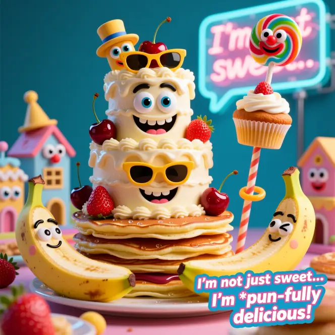  Funny Food & Cake Puns