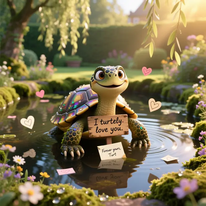 Miscellaneous Witty Turtle Love Puns