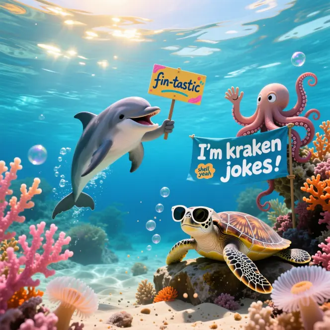  Ocean & Water Animal Puns 