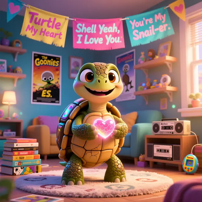 Pop Culture Turtle Love Puns