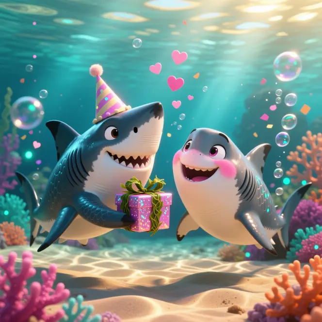 Romantic Birthday Shark Puns 