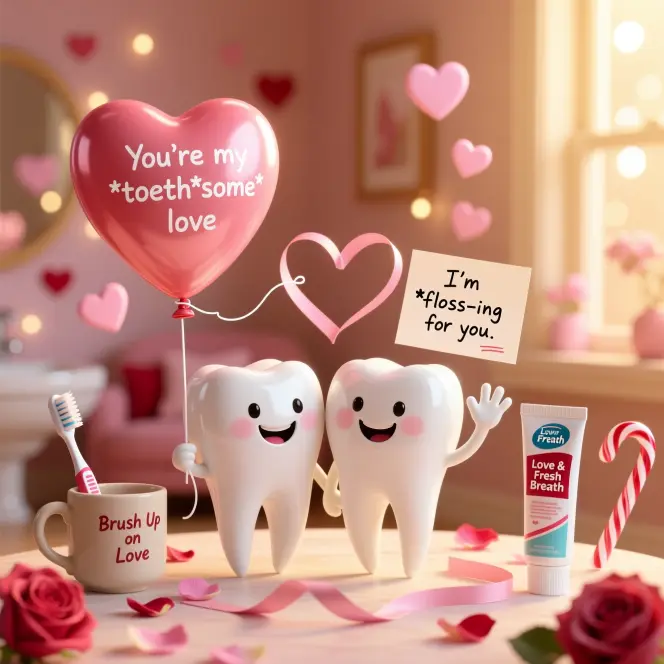Romantic Dental Valentine’s Puns 
