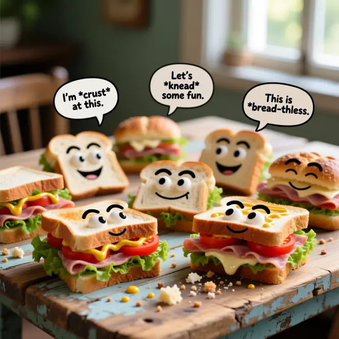 Sarcastic & Cheeky Sandwich Puns