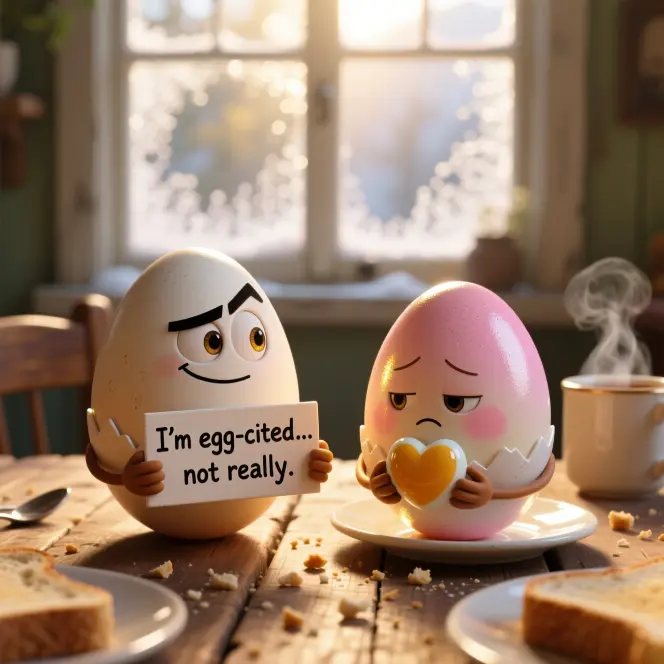 Sarcastic Egg Puns Love