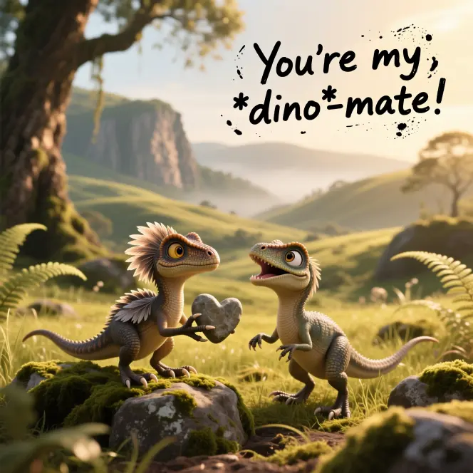 Short Dino Love Puns