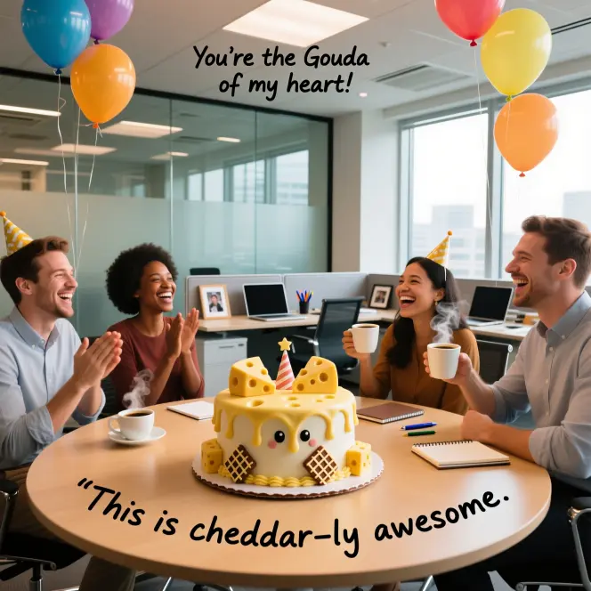 Work & Office Birthday Cheese Puns
