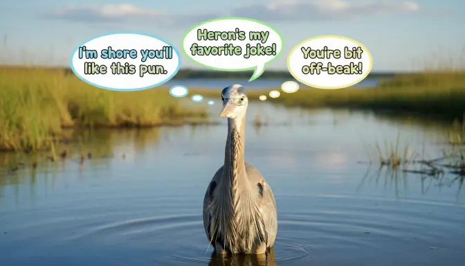 Short Heron Puns