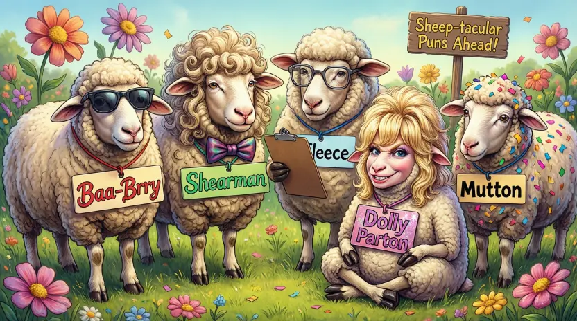 Funny Sheep Names Puns